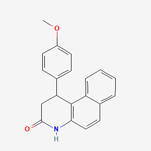 molecular formula C20H17NO2 B4032035 1-(4-methoxyphenyl)-1,4-dihydrobenzo[f]quinolin-3(2H)-one CAS No. 64257-38-1