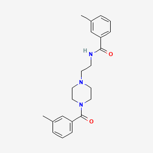 3-METHYL-N-{2-[4-(3-METHYLBENZOYL)PIPERAZIN-1-YL]ETHYL}BENZAMIDE