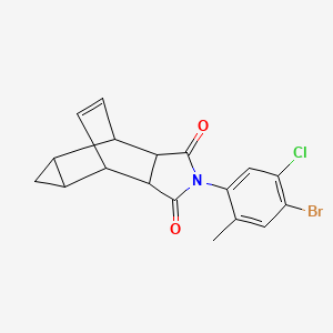 2-(4-bromo-5-chloro-2-methylphenyl)hexahydro-4,6-ethenocyclopropa[f]isoindole-1,3(2H,3aH)-dione