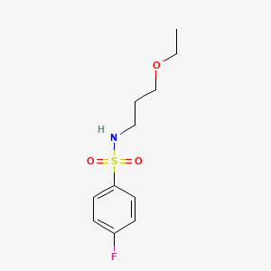 N-(3-ethoxypropyl)-4-fluorobenzenesulfonamide