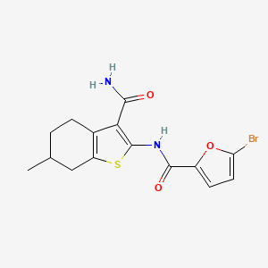 5-BROMO-N-(3-CARBAMOYL-6-METHYL-4,5,6,7-TETRAHYDRO-1-BENZOTHIOPHEN-2-YL)-2-FURAMIDE