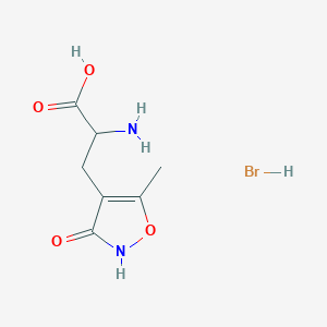 molecular formula C7H11BrN2O4 B040321 (RS)-AMPA 氢溴酸盐 CAS No. 118896-96-1