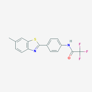 molecular formula C16H11F3N2OS B403210 2,2,2-trifluoro-N-[4-(6-methyl-1,3-benzothiazol-2-yl)phenyl]acetamide 