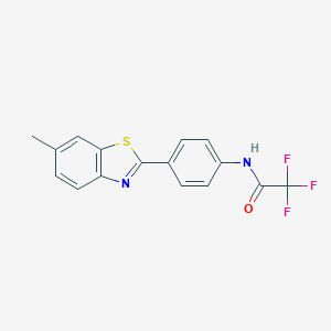 2,2,2-trifluoro-N-[4-(6-methyl-1,3-benzothiazol-2-yl)phenyl]acetamide