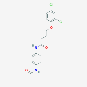 molecular formula C18H18Cl2N2O3 B403212 N-[4-(acetylamino)phenyl]-4-(2,4-dichlorophenoxy)butanamide 