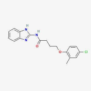 N-(1H-1,3-BENZODIAZOL-2-YL)-4-(4-CHLORO-2-METHYLPHENOXY)BUTANAMIDE