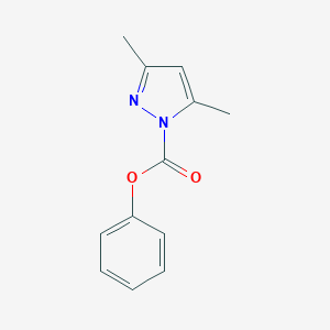 molecular formula C12H12N2O2 B403214 phenyl 3,5-dimethyl-1H-pyrazole-1-carboxylate 