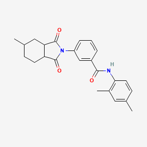 N-(2,4-dimethylphenyl)-3-(5-methyl-1,3-dioxooctahydro-2H-isoindol-2-yl)benzamide