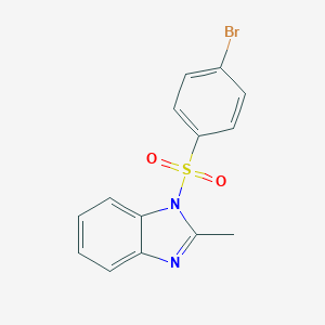 molecular formula C14H11BrN2O2S B403215 1-(4-Bromophenyl)sulfonyl-2-methylbenzimidazole CAS No. 22772-04-9