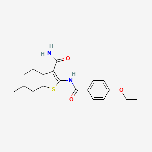 2-[(4-ethoxybenzoyl)amino]-6-methyl-4,5,6,7-tetrahydro-1-benzothiophene-3-carboxamide