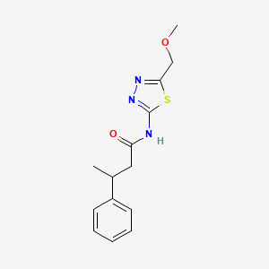 N-[5-(methoxymethyl)-1,3,4-thiadiazol-2-yl]-3-phenylbutanamide