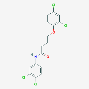 molecular formula C16H13Cl4NO2 B403217 4-(2,4-dichlorophenoxy)-N-(3,4-dichlorophenyl)butanamide 
