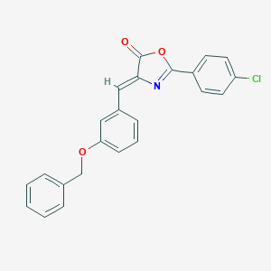 molecular formula C23H16ClNO3 B403218 4-[3-(benzyloxy)benzylidene]-2-(4-chlorophenyl)-1,3-oxazol-5(4H)-one 
