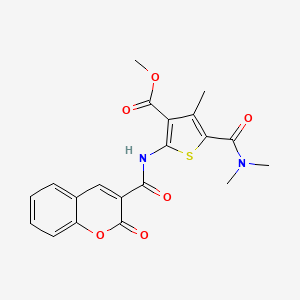 METHYL 5-(DIMETHYLCARBAMOYL)-4-METHYL-2-(2-OXO-2H-CHROMENE-3-AMIDO)THIOPHENE-3-CARBOXYLATE