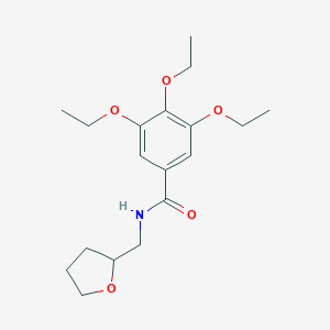 molecular formula C18H27NO5 B403220 3,4,5-triethoxy-N-(tetrahydro-2-furanylmethyl)benzamide 