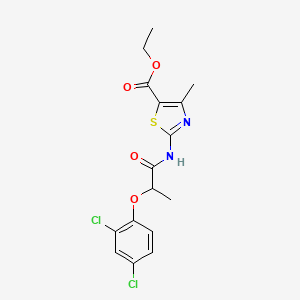 molecular formula C16H16Cl2N2O4S B4032201 ethyl 2-{[2-(2,4-dichlorophenoxy)propanoyl]amino}-4-methyl-1,3-thiazole-5-carboxylate CAS No. 544466-39-9