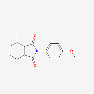 molecular formula C17H19NO3 B4032217 2-(4-ethoxyphenyl)-4-methyl-3a,4,7,7a-tetrahydro-1H-isoindole-1,3(2H)-dione 