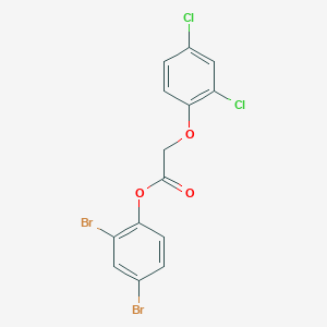 molecular formula C14H8Br2Cl2O3 B403225 2,4-Dibromophenyl (2,4-dichlorophenoxy)acetate 