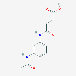 molecular formula C12H14N2O4 B403226 4-[3-(Acetylamino)anilino]-4-oxobutanoic acid 