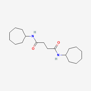 molecular formula C18H32N2O2 B4032263 NN'-DICYCLOHEPTYLBUTANEDIAMIDE 