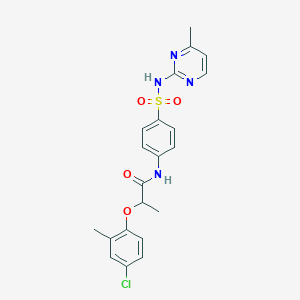 2-(4-chloro-2-methylphenoxy)-N-(4-{[(4-methyl-2-pyrimidinyl)amino]sulfonyl}phenyl)propanamide