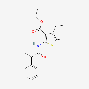 Ethyl 4-ethyl-5-methyl-2-[(2-phenylbutanoyl)amino]thiophene-3-carboxylate