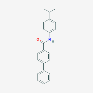 molecular formula C22H21NO B403231 N-(4-isopropylphenyl)-[1,1'-biphenyl]-4-carboxamide 
