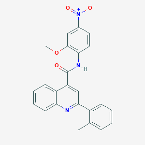 N-(2-methoxy-4-nitrophenyl)-2-(2-methylphenyl)quinoline-4-carboxamide