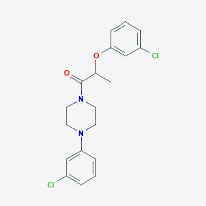 2-(3-CHLOROPHENOXY)-1-[4-(3-CHLOROPHENYL)PIPERAZINO]-1-PROPANONE