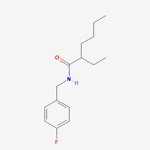 2-ethyl-N-[(4-fluorophenyl)methyl]hexanamide