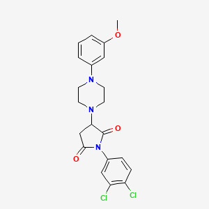 1-(3,4-Dichlorophenyl)-3-[4-(3-methoxyphenyl)piperazin-1-yl]pyrrolidine-2,5-dione