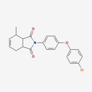 2-[4-(4-bromophenoxy)phenyl]-4-methyl-3a,4,7,7a-tetrahydro-1H-isoindole-1,3(2H)-dione