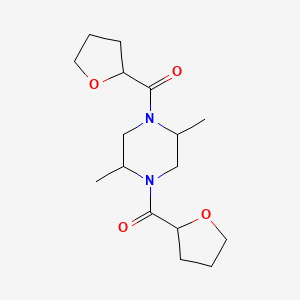 2,5-dimethyl-1,4-bis(tetrahydro-2-furanylcarbonyl)piperazine