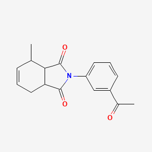 molecular formula C17H17NO3 B4032404 2-(3-acetylphenyl)-4-methyl-3a,4,7,7a-tetrahydro-1H-isoindole-1,3(2H)-dione 