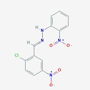 2-Chloro-5-nitrobenzaldehyde {2-nitrophenyl}hydrazone