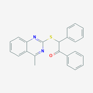 2-[(4-Methylquinazolin-2-yl)sulfanyl]-1,2-diphenylethanone