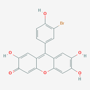 9-(3-Bromo-4-hydroxyphenyl)-2,6,7-trihydroxyxanthen-3-one