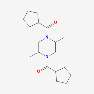 1,4-bis(cyclopentylcarbonyl)-2,5-dimethylpiperazine