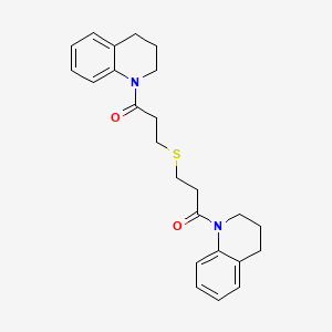 1-[3,4-DIHYDRO-1(2H)-QUINOLINYL]-3-({3-[3,4-DIHYDRO-1(2H)-QUINOLINYL]-3-OXOPROPYL}SULFANYL)-1-PROPANONE