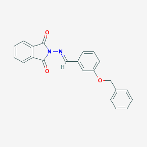 molecular formula C22H16N2O3 B403247 2-[(3-Benzyloxy-benzylidene)-amino]-isoindole-1,3-dione 