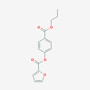 molecular formula C15H14O5 B403248 (4-Propoxycarbonylphenyl) furan-2-carboxylate 