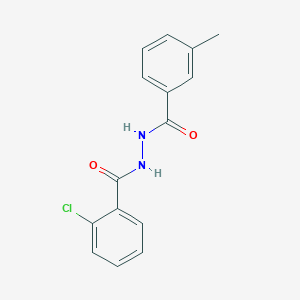 molecular formula C15H13ClN2O2 B403249 2-chloro-N'-(3-methylbenzoyl)benzohydrazide 
