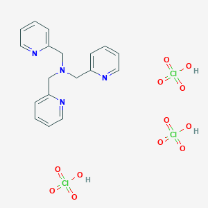 molecular formula C18H21Cl3N4O12 B040325 三(2-吡啶甲基)胺三高氯酸盐 CAS No. 117689-07-3