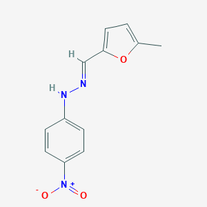 molecular formula C12H11N3O3 B403252 (1E)-1-[(5-methylfuran-2-yl)methylidene]-2-(4-nitrophenyl)hydrazine 