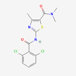 2-[(2,6-dichlorobenzoyl)amino]-N,N,4-trimethyl-1,3-thiazole-5-carboxamide