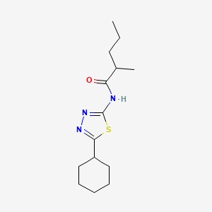 molecular formula C14H23N3OS B4032548 N-(5-cyclohexyl-1,3,4-thiadiazol-2-yl)-2-methylpentanamide 