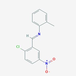 N-(2-chloro-5-nitrobenzylidene)-2-methylaniline