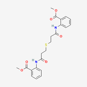 METHYL 2-{[3-({3-[2-(METHOXYCARBONYL)ANILINO]-3-OXOPROPYL}SULFANYL)PROPANOYL]AMINO}BENZOATE