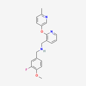 1-(3-fluoro-4-methoxyphenyl)-N-[[2-(6-methylpyridin-3-yl)oxypyridin-3-yl]methyl]methanamine