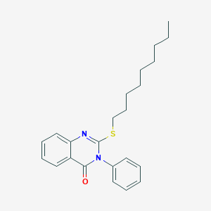 molecular formula C23H28N2OS B403259 2-(nonylthio)-3-phenyl-4(3H)-quinazolinone 